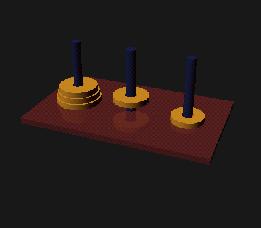 3D Towers of Hanoi